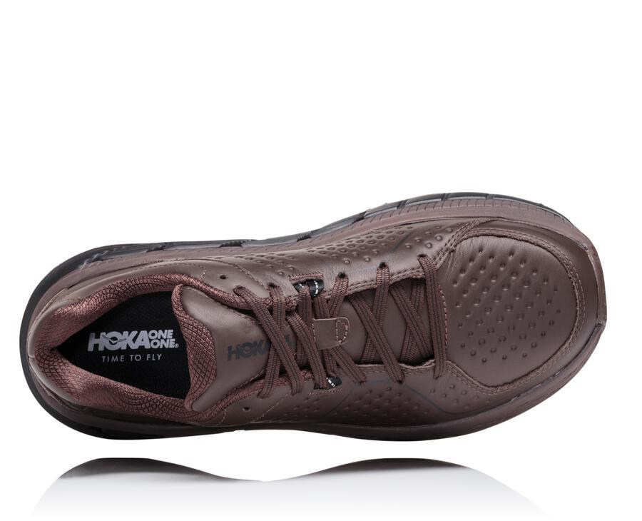 Hoka One One Løbesko Herre - Gaviota Læder - Brune - 518093JOL